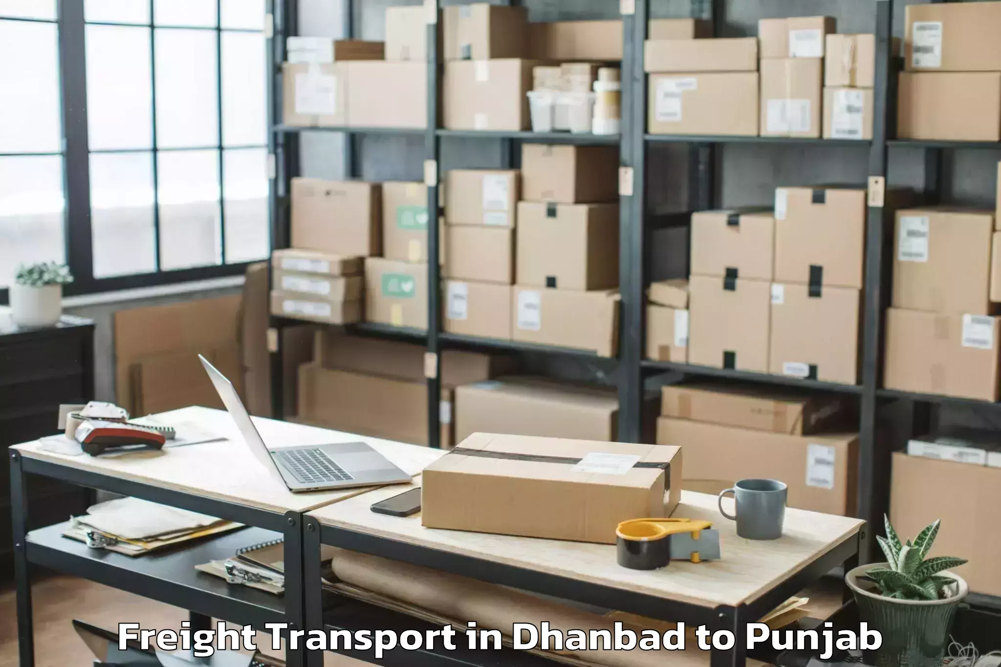 Hassle-Free Dhanbad to Vr Ambarsar Mall Freight Transport